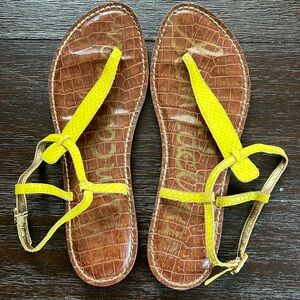 Sam Edelman Size 8 Neon Yellow Sandal